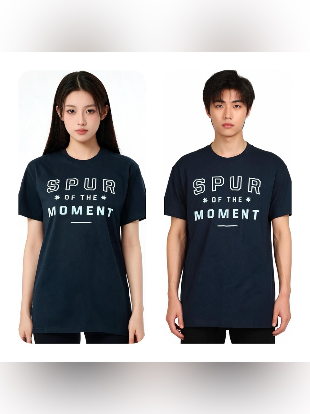 Adult Gildan Spur of the Moment tshirt black white unisex SMALL heavy cotton